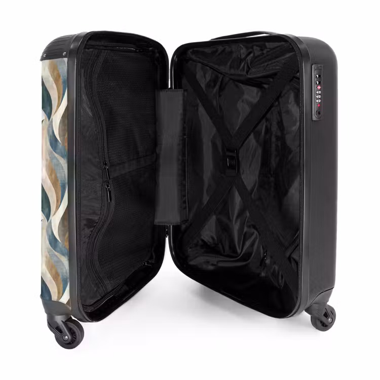 Suitcase - Abstract - Waves - Colorful — 3