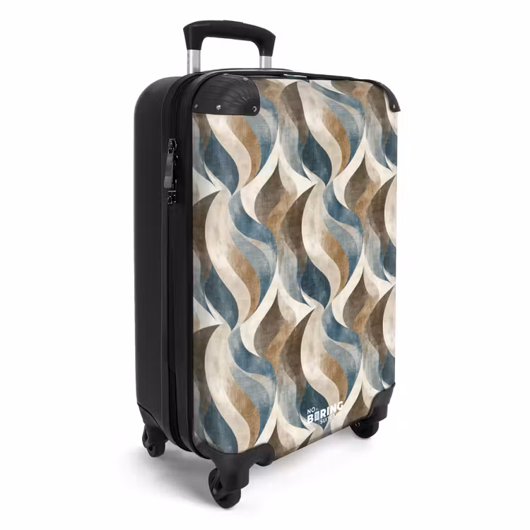 Suitcase - Abstract - Waves - Colorful — 4
