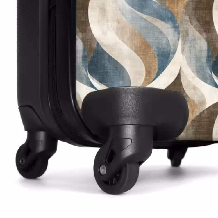 Suitcase - Abstract - Waves - Colorful — 6