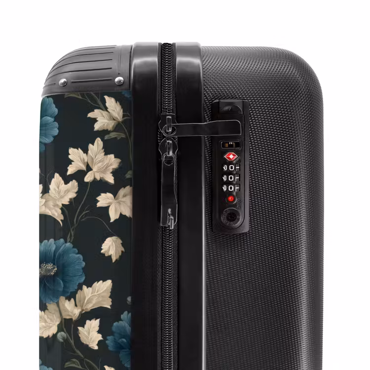 Suitcase - Botanical - Flowers - Blue — 5