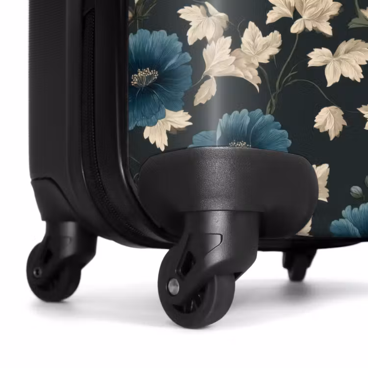 Suitcase - Botanical - Flowers - Blue — 6
