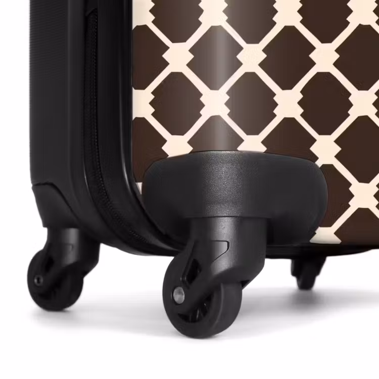 Suitcase - Brown - Checkered pattern - Geometric — 6