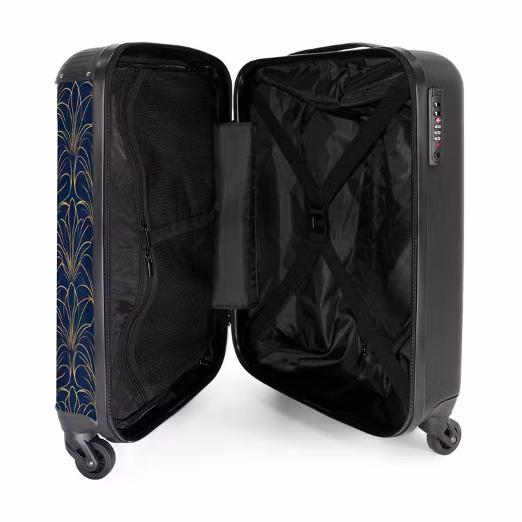 Suitcase - Deco - Fan - Blue — 3