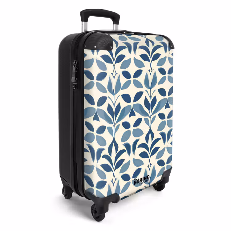 Suitcase - Flora - Modern - Blue — 4