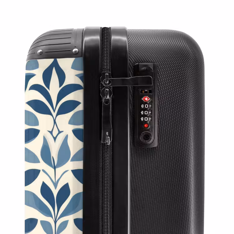 Suitcase - Flora - Modern - Blue — 5