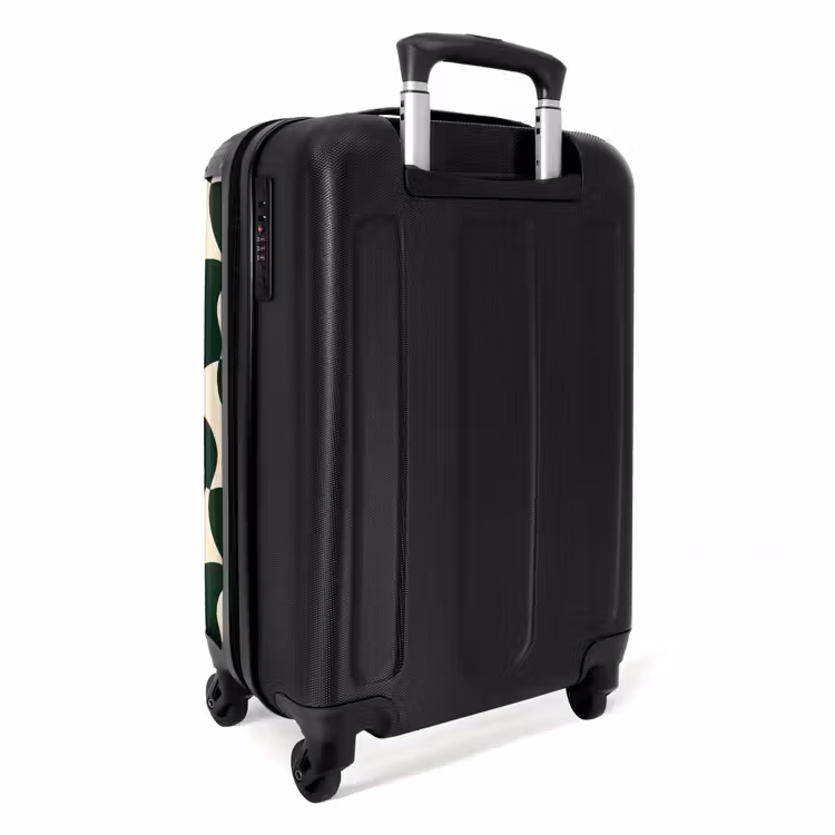 Suitcase - Green - Organic planes - Cream — 2