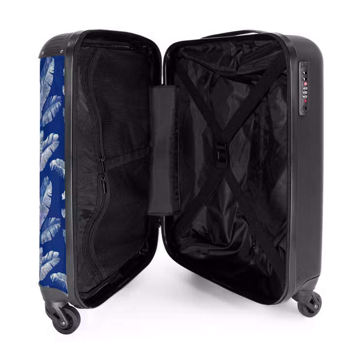 Suitcase - Leaf - Palm - Blue — 3