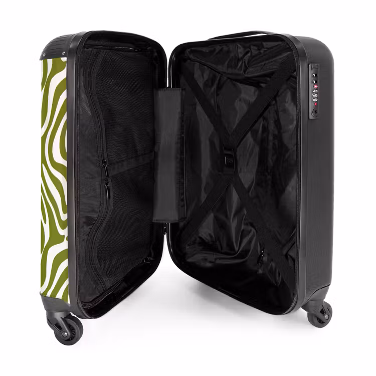 Suitcase - Line pattern - Green - Organic — 3