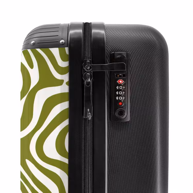 Suitcase - Line pattern - Green - Organic — 5