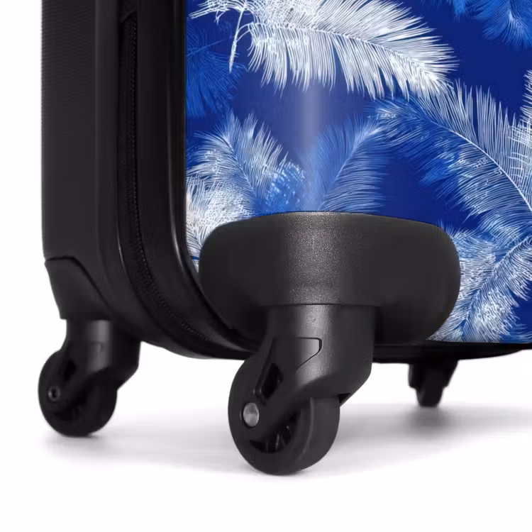 Suitcase - Palm leaf - Pattern - Blue — 6