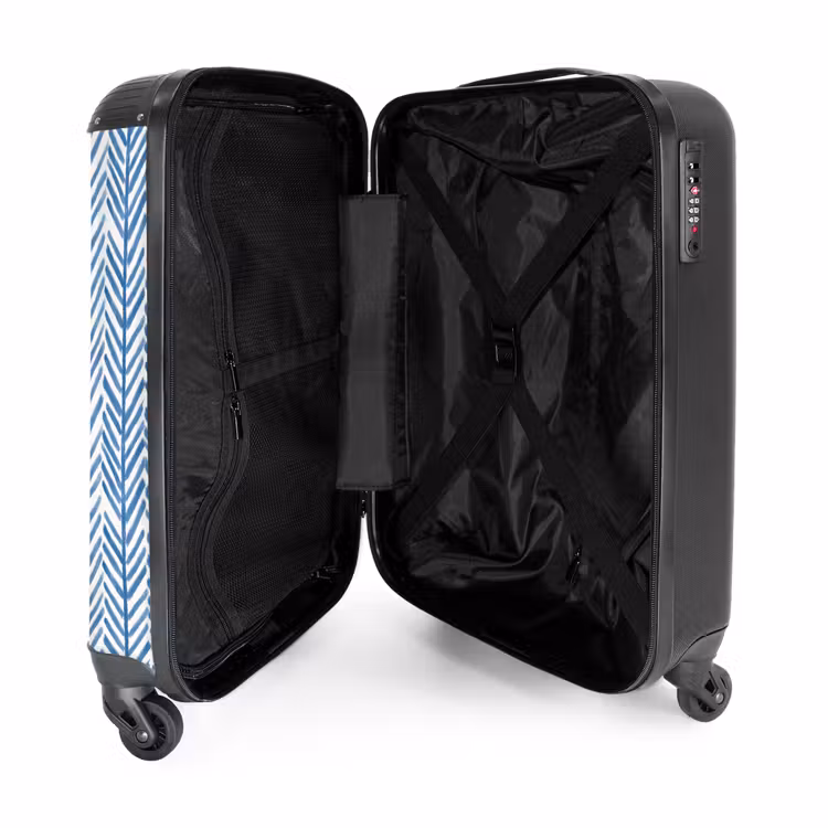 Suitcase - Pattern - Stripe - Blue — 3