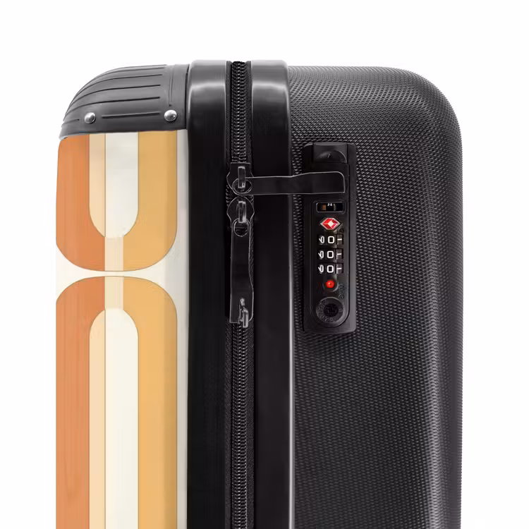 Suitcase - U-Shape - Retro - Orange — 5