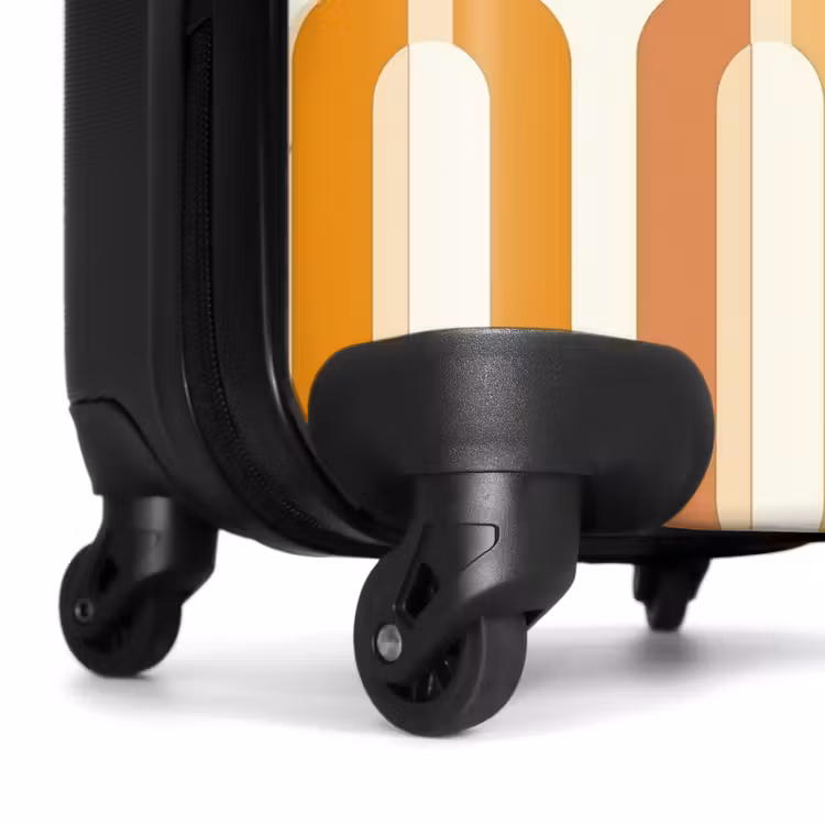 Suitcase - U-Shape - Retro - Orange — 6