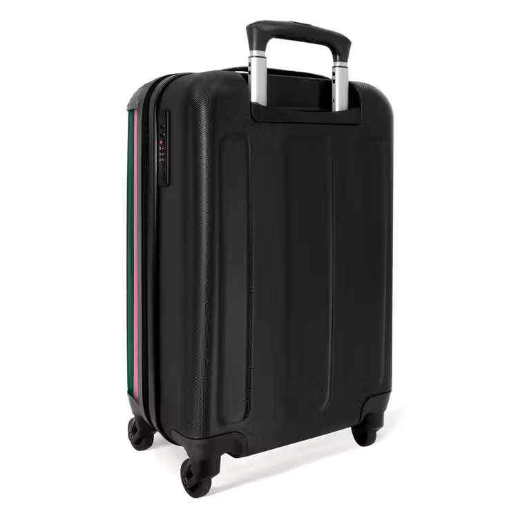 Suitcase - Vertical stripes - Green - Pink — 2