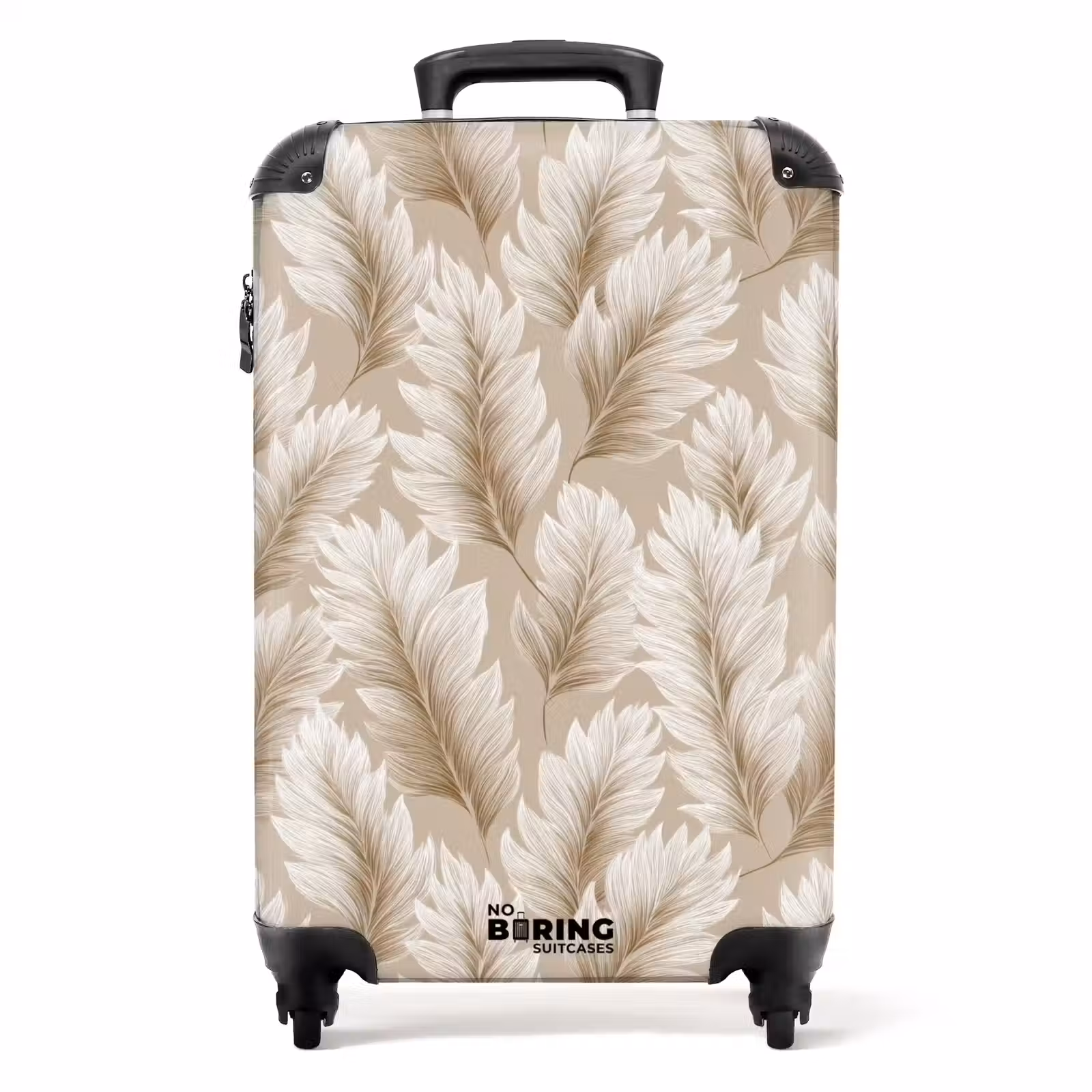 Suitcase - Botanical - Pattern - Beige — 1