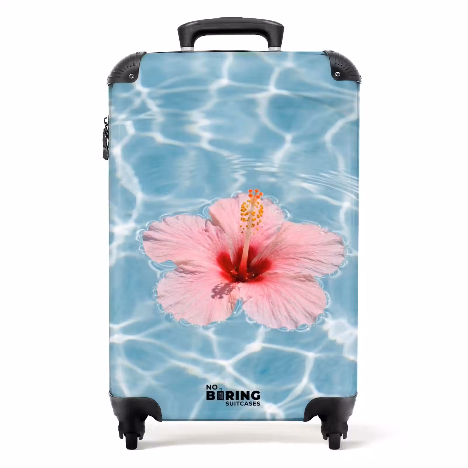 Suitcase - Hibiscus - Water - Pink — 1
