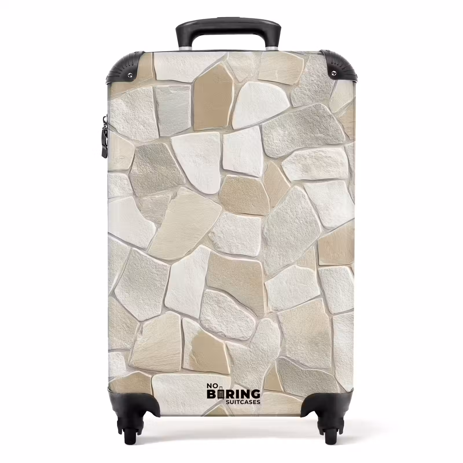 Suitcase - Mosaic - Stones - Beige — 1