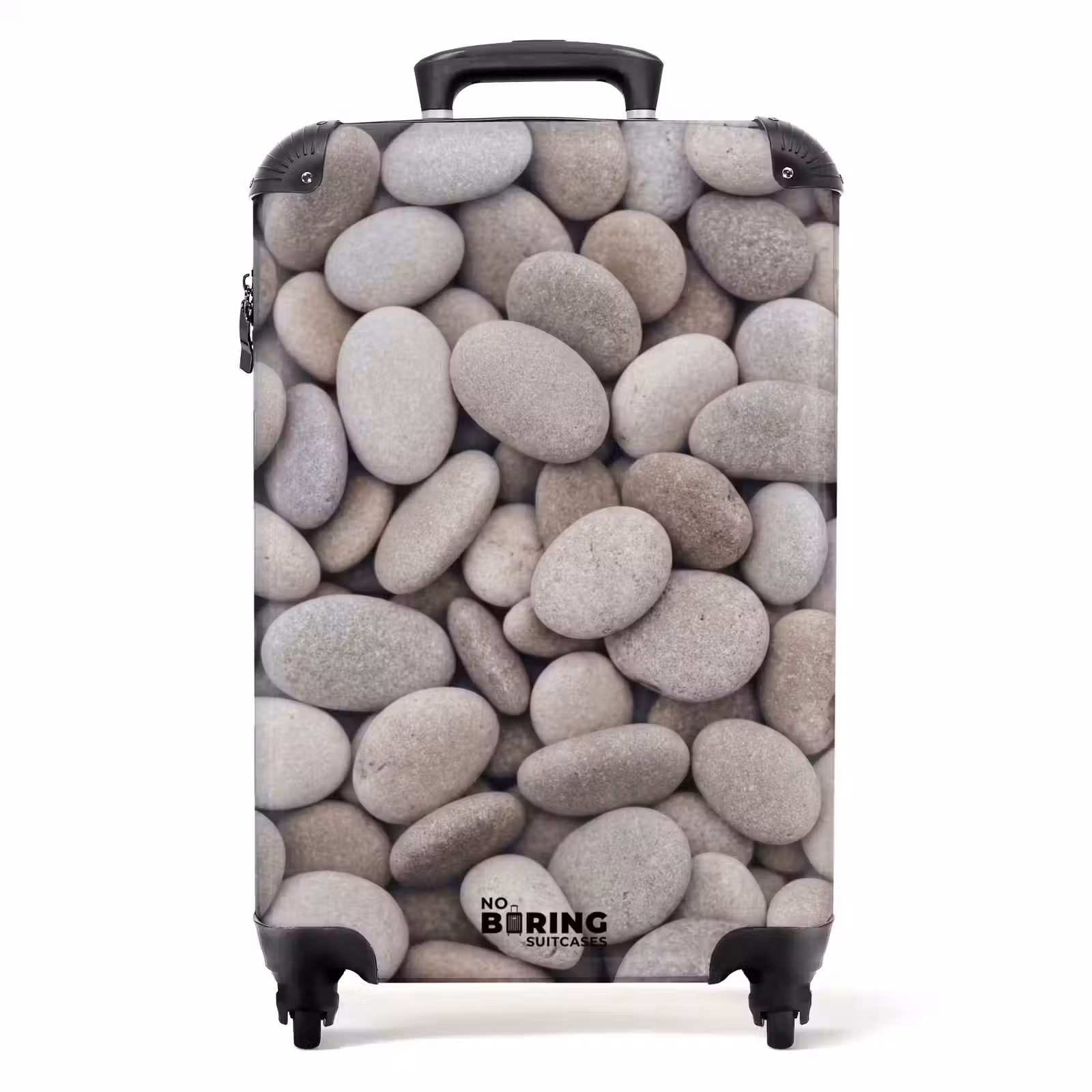 Suitcase - Pebbles - Stones - Gray — 1