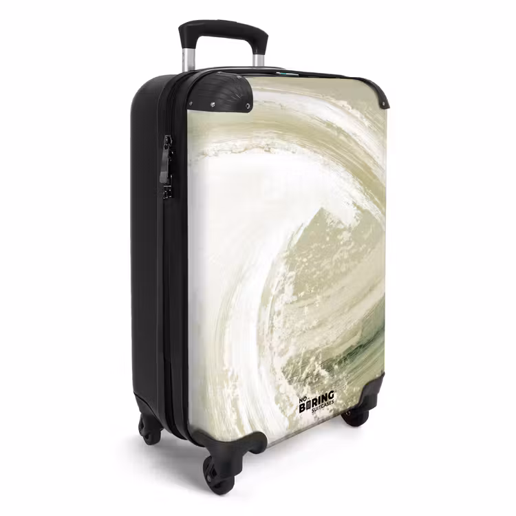 Suitcase - Abstract - Brush strokes - Waves - Green — 4