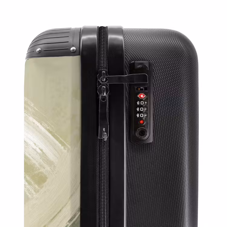 Suitcase - Abstract - Brush strokes - Waves - Green — 5