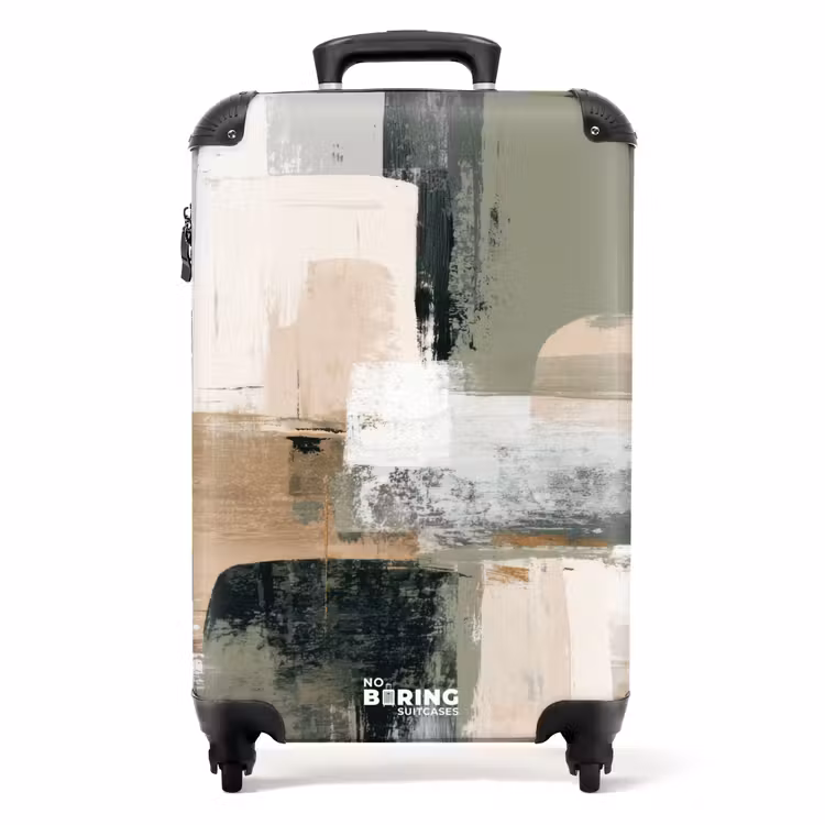 Suitcase - Brush strokes - Abstract - Earth tones — 1