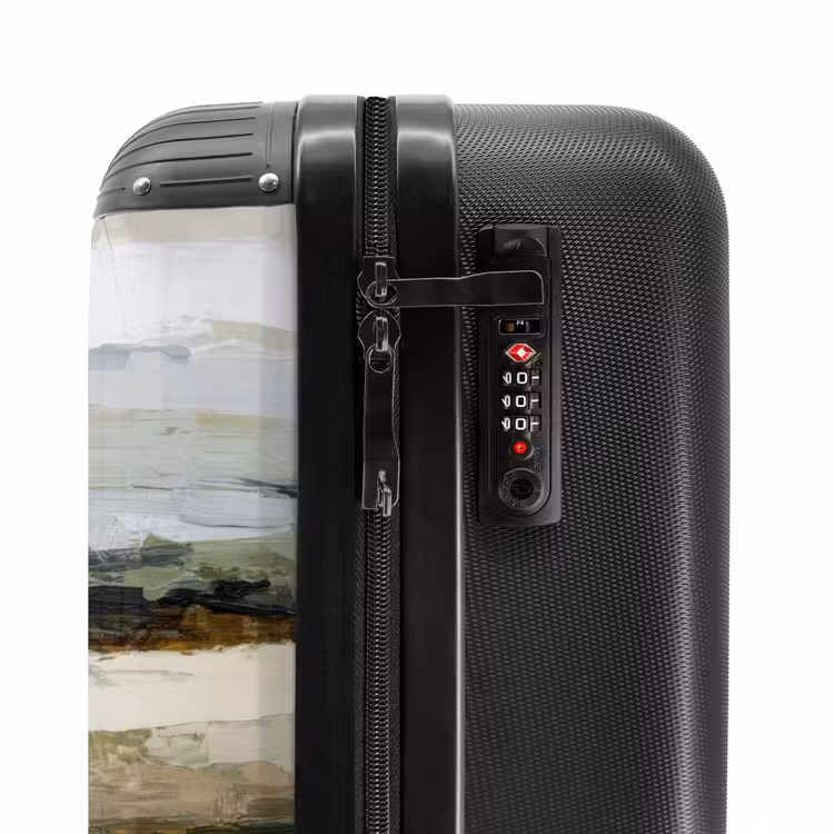 Suitcase - Brush strokes - Green - Abstract - Japandi — 5