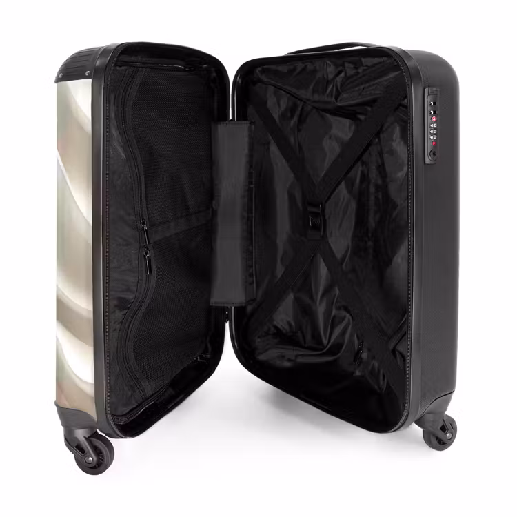 Suitcase - Diagonal - Waves - Cream — 3