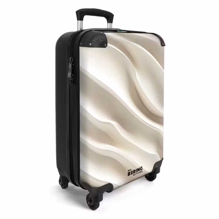 Suitcase - Diagonal - Waves - Cream — 4