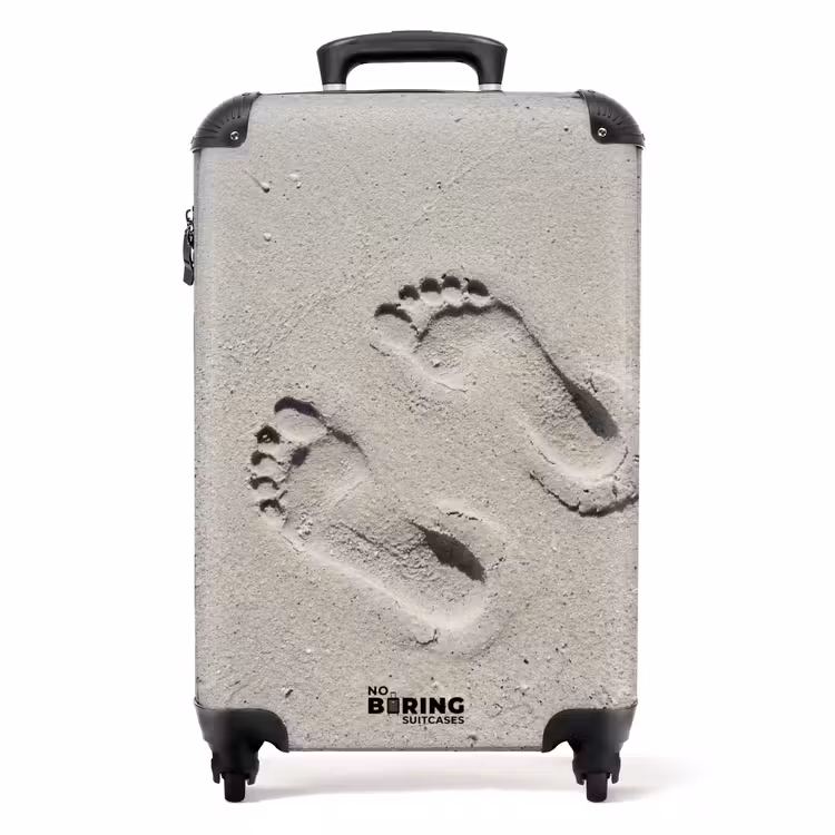 Suitcase - Feet - Sand - Sea — 1