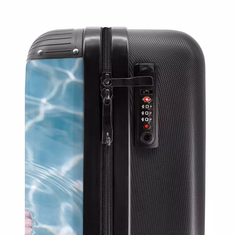 Suitcase - Hibiscus - Water - Pink — 5