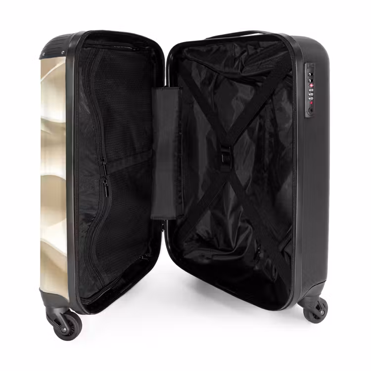 Suitcase - Lines - Wavy - Cream — 3