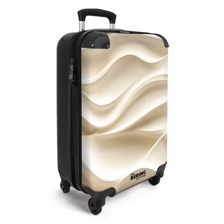 Suitcase - Lines - Wavy - Cream — 4