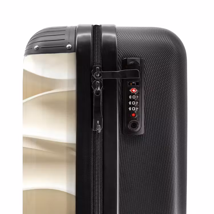 Suitcase - Lines - Wavy - Cream — 5
