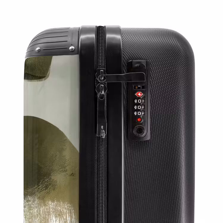 Suitcase - Minimalist - Circles - Brush strokes - Beige — 5
