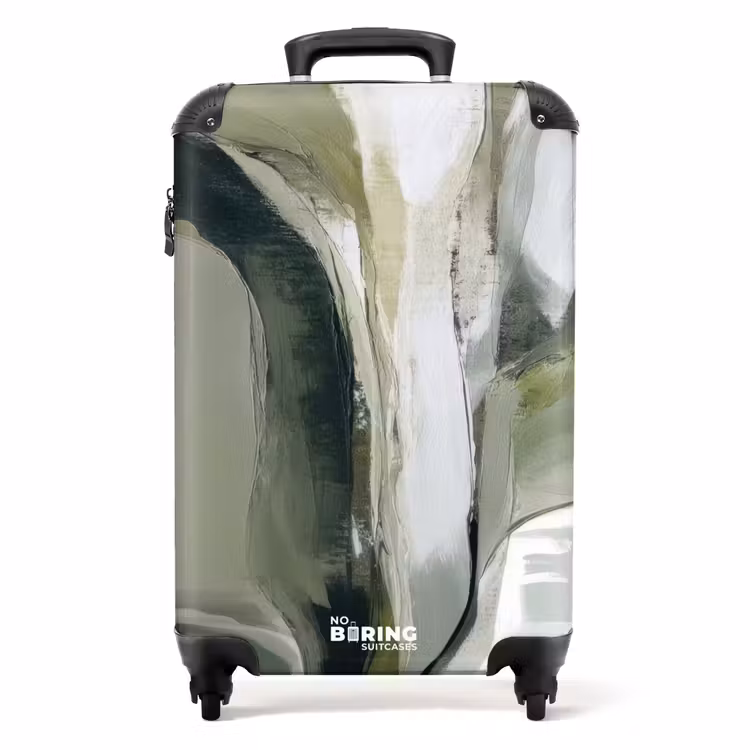 Suitcase - Nature - Abstract - Green - Brush strokes — 1