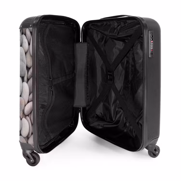 Suitcase - Pebbles - Stones - Gray — 3