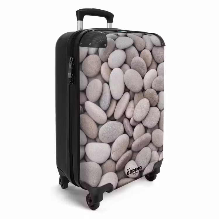 Suitcase - Pebbles - Stones - Gray — 4