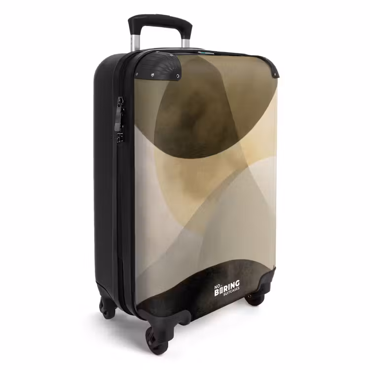 Suitcase - Planes - Abstract - Beige - Circles — 4