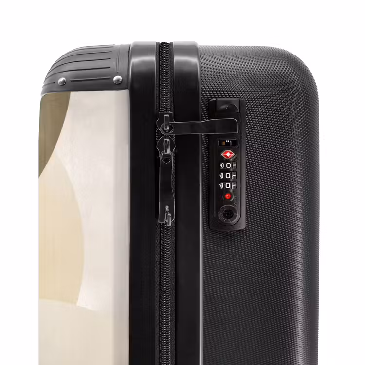 Suitcase - Planes - Abstract - Beige - Circles — 5