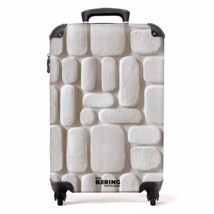 Suitcase - Relief - Texture - White — 1