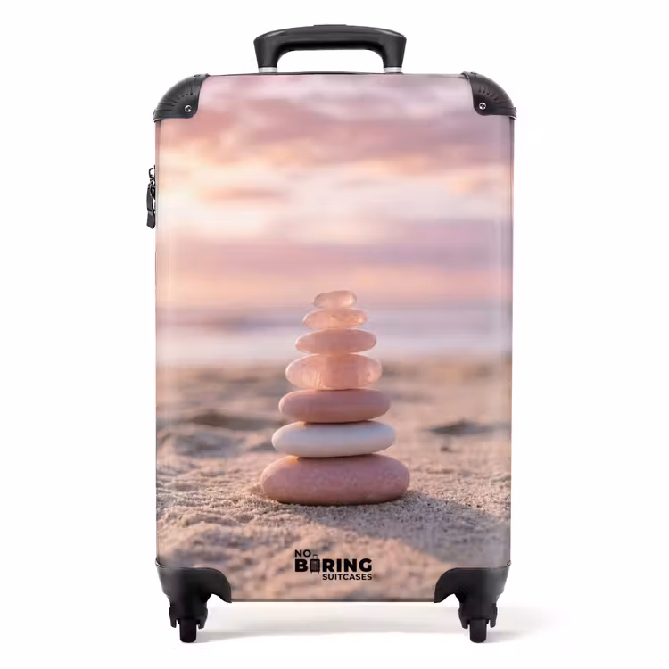 Suitcase - Stones - Sand - Pink — 1