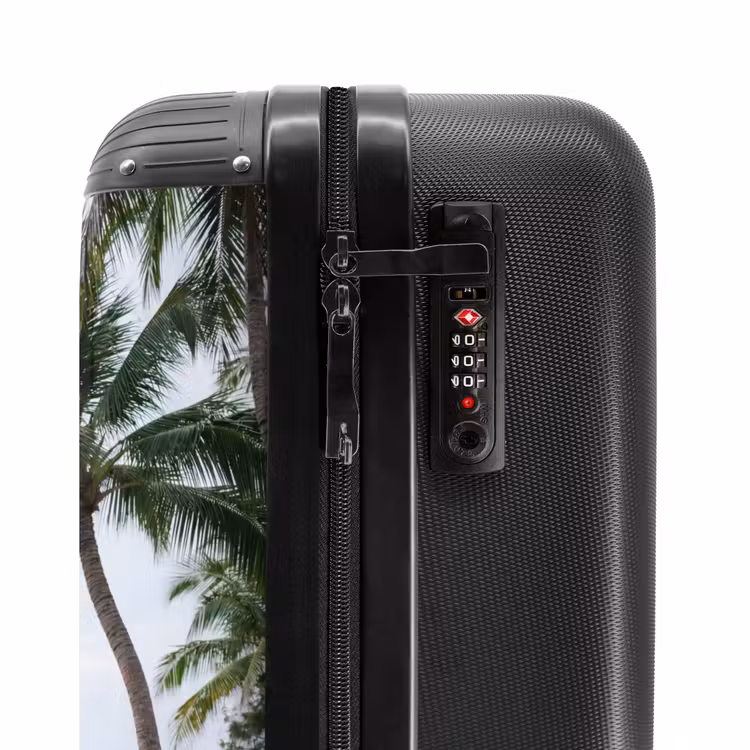 Suitcase - Surfboard - Palm trees - Colorful — 5