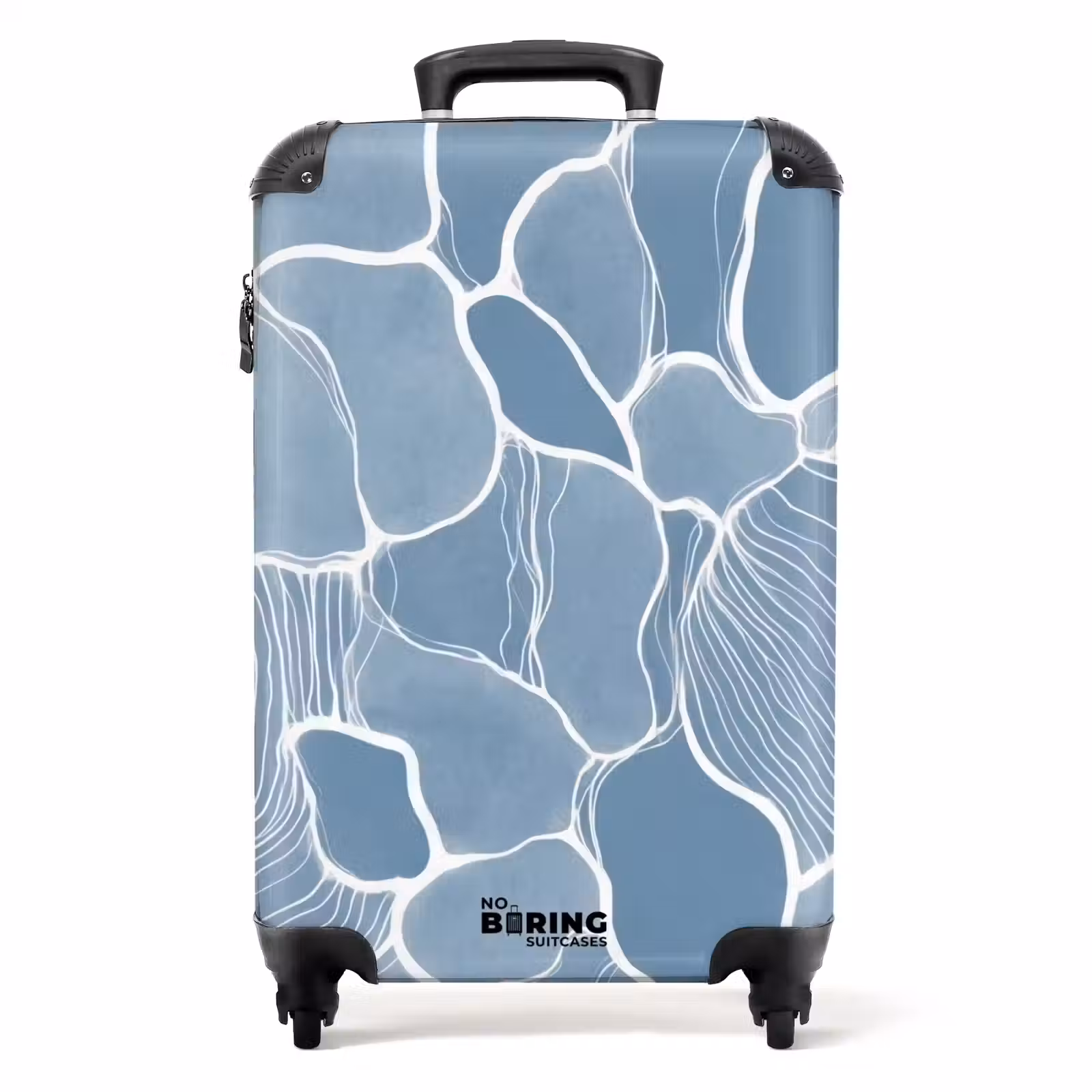 Suitcase - Abstract - Blue - Leaves — 1