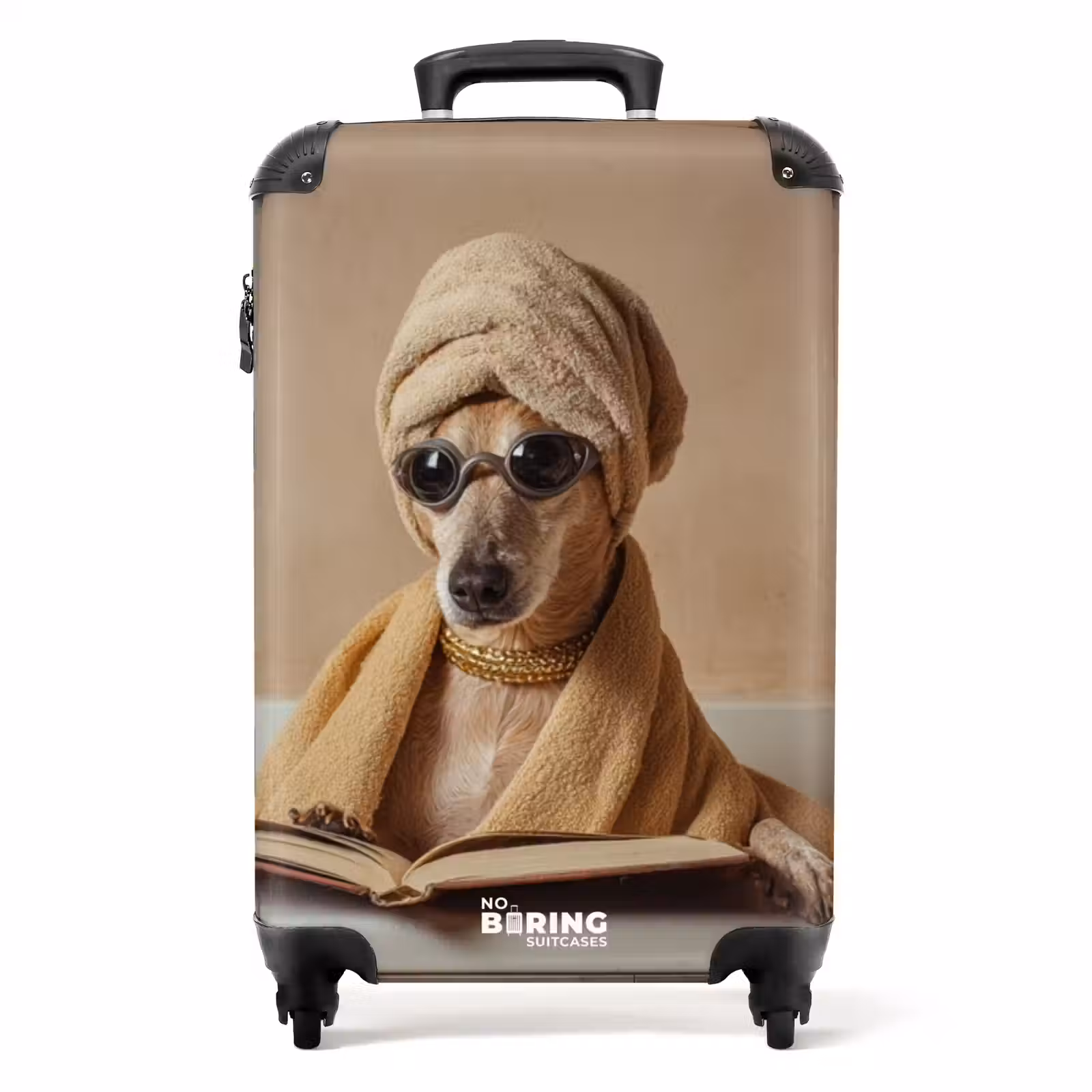 Suitcase - Bath - Dog - Book - Sunglasses — 1
