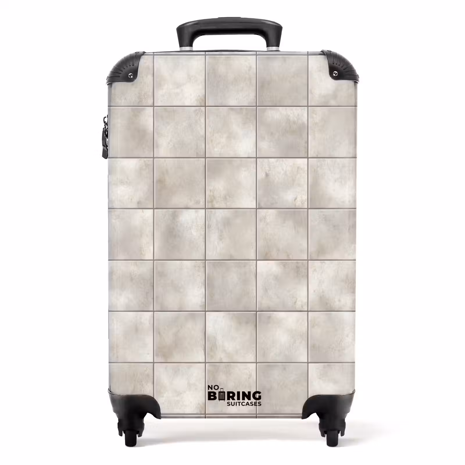 Suitcase - Tiles - Natural - Gray — 1