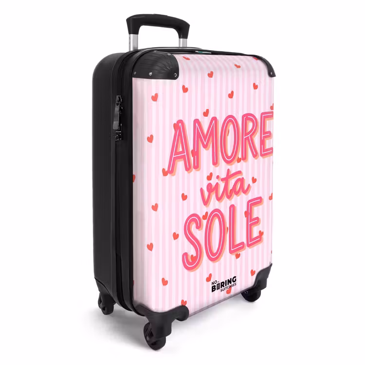 Suitcase - Amore vita sole - Pink - Hearts — 4