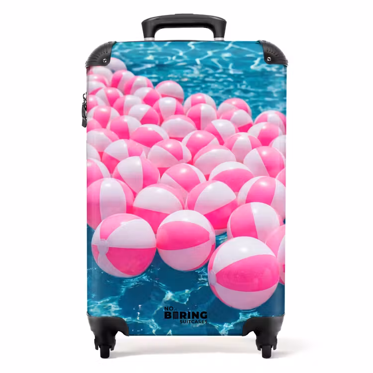 Suitcase - Beach balls - Pink - Water — 1