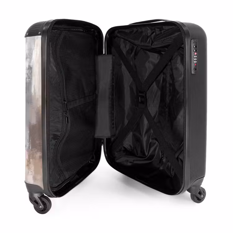 Suitcase - Brushstrokes - Painting - Beige — 3