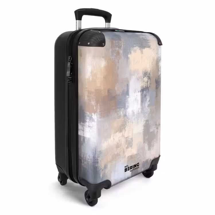 Suitcase - Brushstrokes - Painting - Beige — 4