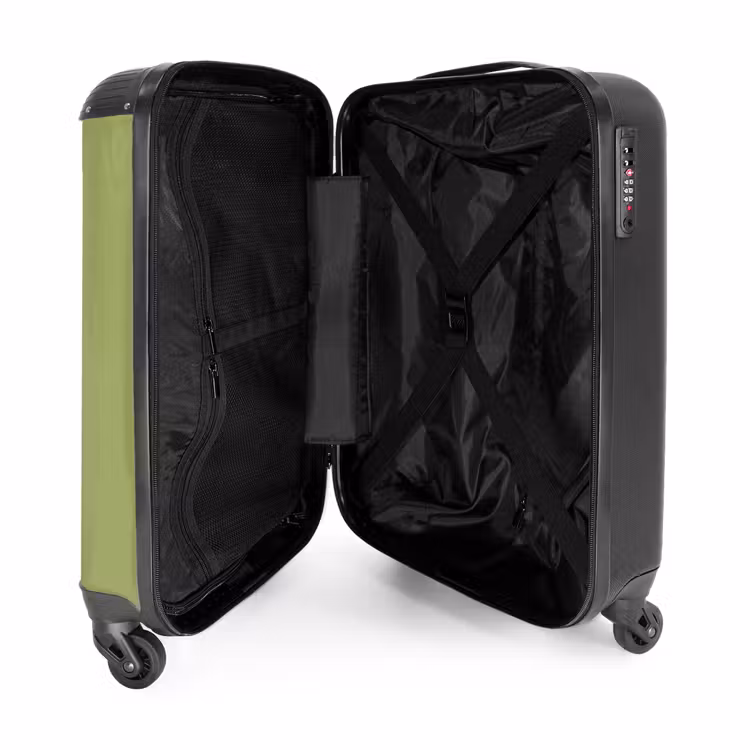 Suitcase - I hate everybody - Green - Retro — 3
